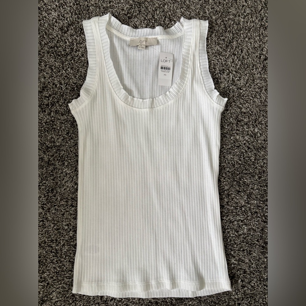 LOFT Pointelle Tank Top